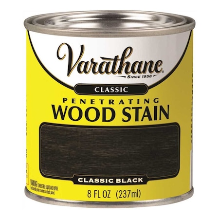 Rust-Oleum Varathane Penetrating Wood Stain, Classic Black, 8 Oz, 4PK 386620
