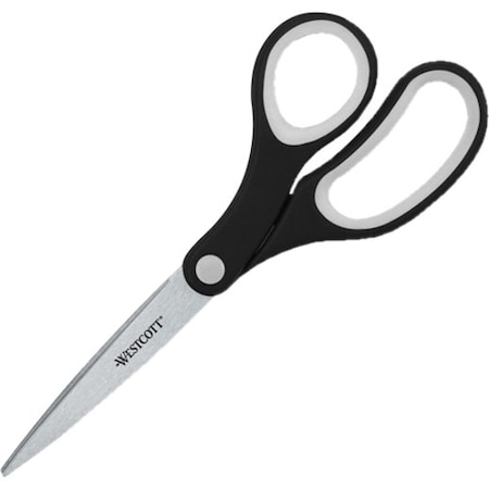Acme United KleenEarth Soft Handle Scissors, Black ACM15588