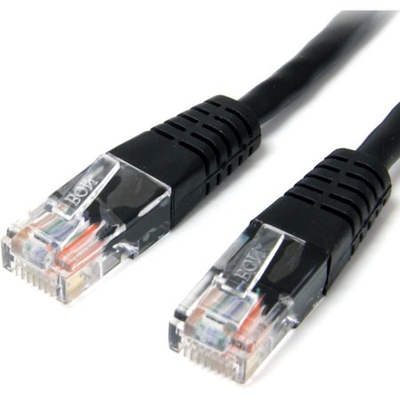 Startech.Com 2FT BLACK MOLDED CAT5E UTP PATCH CABLE M45PATCH2BK