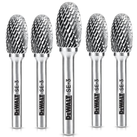 Dewalt CARBIDE BURR SIZE SE-3, 5PK DXCBTJSE3-5
