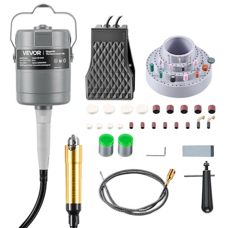 Vevor Flex Shaft Grinder 780W 25000RPM Flex Shaft Rotary Tool 112PCS Accessories KD-D491