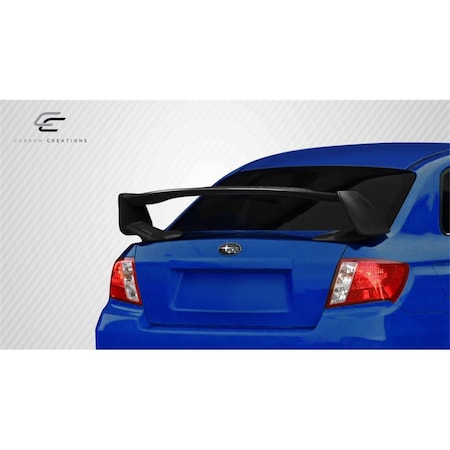 Carbon Creations 2008-2011 Subaru Impreza 4DR STI Look Trunk Lid Spoiler Wing, Signature Black - 1 Piece 108957