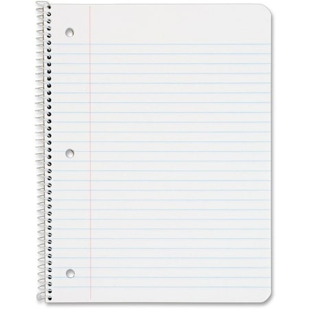Tops 10-1/2 x 8" Wirebound Notebook, College Rule, 70 Pg TOP65000