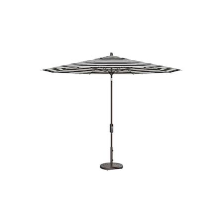 Treasure Garden 11 ft Patio Umbella, aluminum, fiberglass ribs, outdoor, Kinzie Coal Stripe UM841-00 6668 Kinzie Coal Stripe