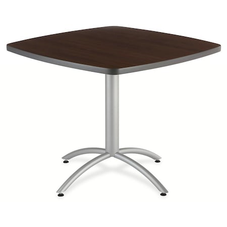 Cafeworks Square Cafe/Breakroom Table, Walnut - 42" Square x 29"H, 42" W, 42" L, 29" H, Walnut 65684