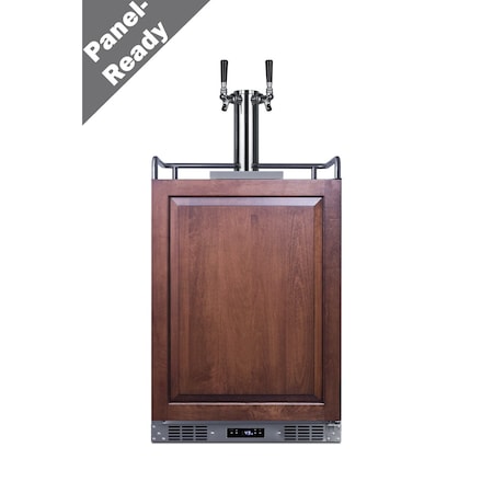 Summit 24in Wide Built-In Kegerator Panel Not Included SBC682PNRTWIN
