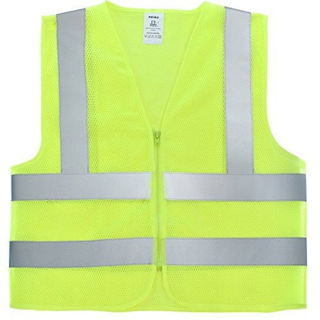 Neiko High-Visibility Safety Vest with Reflective Strips, Neon Yellow, XX-Large for Safety 53959A