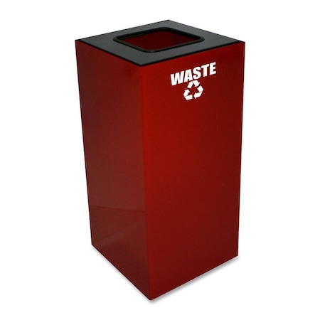 Witt Industries 32 gal Square Scarlet Red, Metal 32GC03-SC