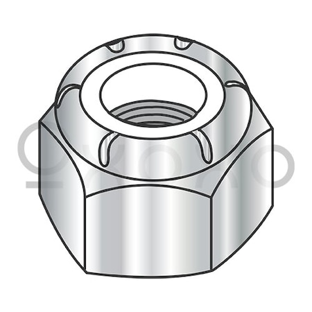 Oxoxo 7/16-14 NE Nylon Insert Hex Lock Nut 18 8 Stainless Steel, 400PK 316769