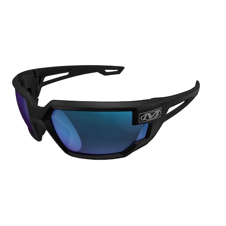 Mechanix Wear Type-X, Safety Glasses, Anti-Fog & Anti-Scratch, Blue Mirror Lens, Black Frame, Full-Frame VXS-22AE-PU