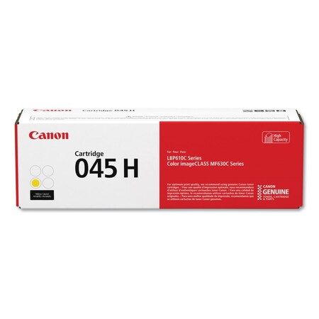 Canon 1243C001 (045) High-Yield Toner, 2200 Page-Yield, Yellow 1243C001