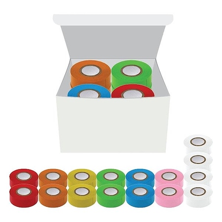 Zoro Select Labeling Tape, Rainbow, Matte, PK16 GRAING-T24-27