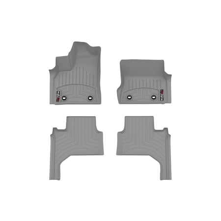 Weathertech Grey, Front and Rear Floorliners 461785-1-2