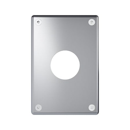Legrand Wall Plate, 3.74" W, Stainless Steel WSP61N912PS