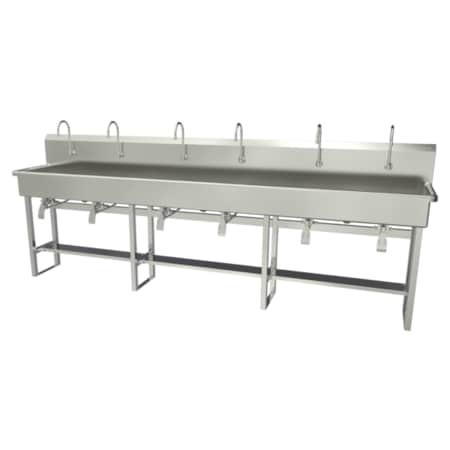 Sani-Lav Wash Station, 120"x20"x45", SS 512FK1.5
