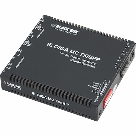 Black Box GIGABIT ETHERNET (1000-MBPS) INDUSTRIAL MEDIA CONVERTER - (2) 10/100/1000-MBPS C LGC340A-R2