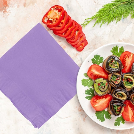 Smarty Had A Party Durable Luscious Lavender Paper Beverage/Cocktail Napkins, 600PK 139186154-CASE