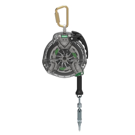 Msa Safety Self Retracting Lanyard; Synthetic Rope VTOHR-071-ME-A