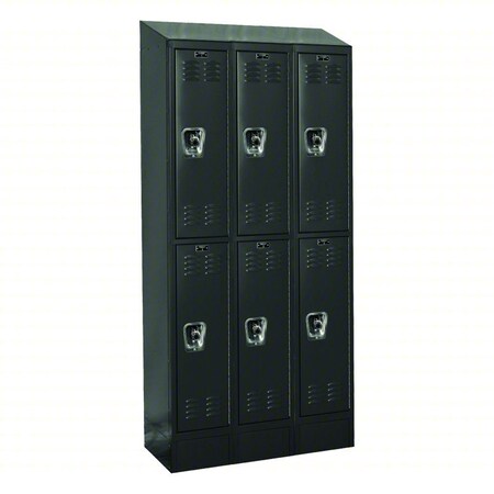 Hallowell Locker, 12 in W, 15 in D, 78 in H URB3258-2ASB-ME