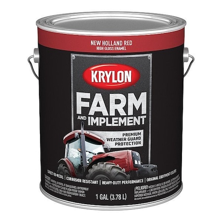 Krylon Acrylic Coating, High Gloss, New Holland Red K01977008