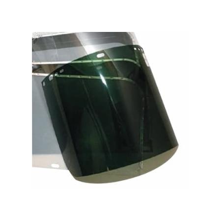 Anchor Brand Visor, Dark Green, 11 in L x 8 in H, Unbound, for Fibre-Metal Head Gear/Cap Adaptors 101-4118-DG