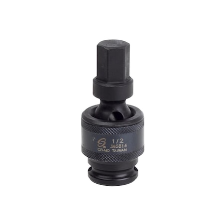 Sunex 3/8 in Drive 1/2 in Universal Hex Bit Driver Impact Socket 365814