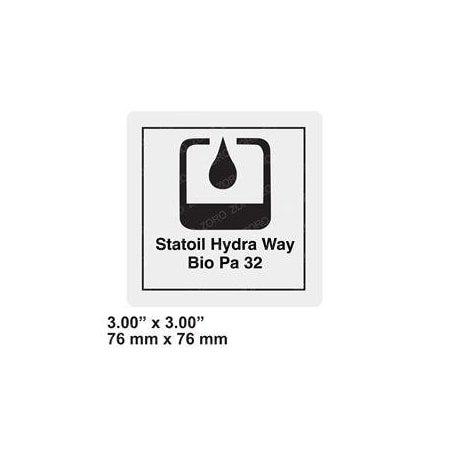 Genie REPLACEMENT DECAL LABEL STATOIL HYDRA WAY 82160GT