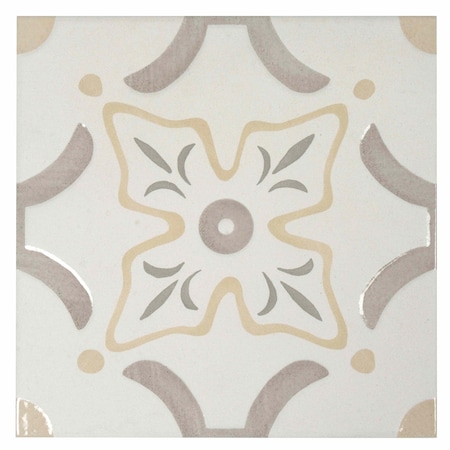 Apollo Tile Palmera 9x9 Muted WYG Porcelain Floral Square Wall and Floor Tile (6.96 sq ft/case), 13PK APLCAT88CABA