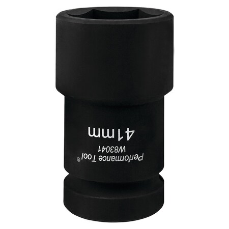 Performance Tool 1 in. Dr. Budd Wheel Socket, 41mm Metric, Chrome Moly, Truck W83041