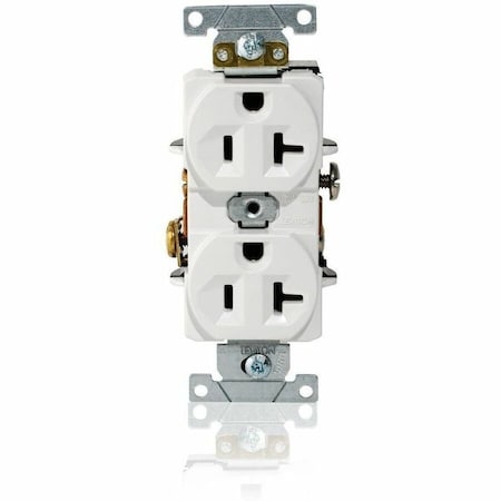 Leviton Dup Rec 20A 125V Self-Gr Wht L5362-W
