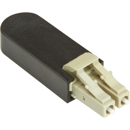 Black Box Fiber Optic Loopback, Om3 50-Micron Multimode, Black, Lc FOLB50M3-LC