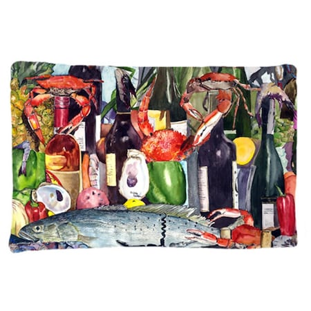Carolines Treasures 20.5 x 30 in. Wine and Speckled Trout Moisture Wicking Fabric Standard Pillow Case 8916PILLOWCASE