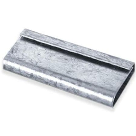 Partners Brand Metal Poly Strapping Seals, Closed Thread On, 1/2", Silver, PK1000 PS1210CLOSED