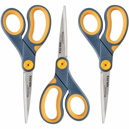 Acme United WestcottTitanium Non Stick Scissors, 8" Straight, 2/Pack 15454