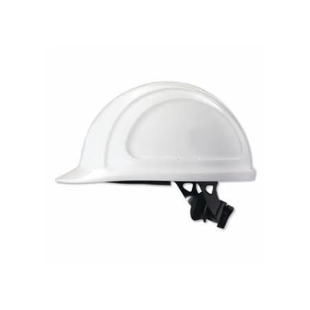 North North Zone N10 Ratchet Hard Hat, 4 Point, Front Brim, White, 12PK 068-N10R010000