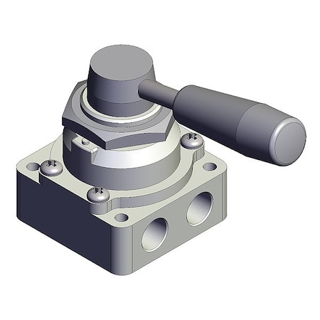 Smc Hand Valve, Closed, VH, Three-Position VH210-02