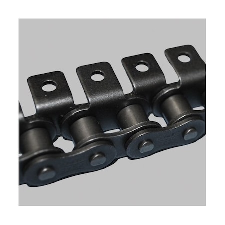 Tsubaki Single Pitch Standard Attachment chain, 10 ft OAL, 1/2 P, 0.306 Dia x 1/4 in W Roller 41A11LRB