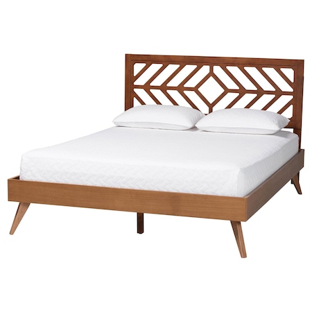 Baxton Studio Chinedu Platform Bed, Queen 268-9408-14463-ZORO