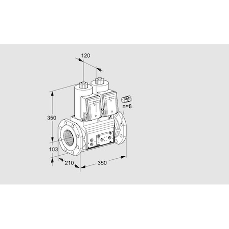 Honeywell Kromschroder Solenoid Gas Safety Valve – VCS Series, Class A, 500 mbar, IP65 Rated KS88204823