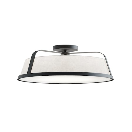 Afx Lizzette 18in Med Base Ceiling, Black LIZC18MBBK