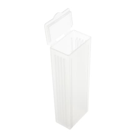 United Scientific 5-Place Slide Mailer with Hinge Cap, PP, Neutral, 100PK 62606