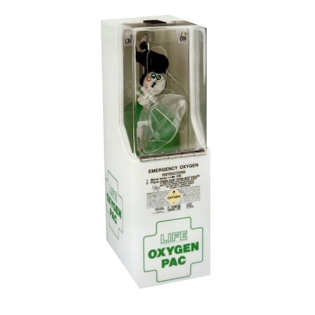 Life OxygenPac - 90 Minutes wall mounted with 6 LPM Fixed Flow LIFE1-6FF
