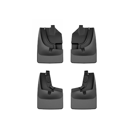 Weathertech Black, No Drill MudFlaps 110169-120169