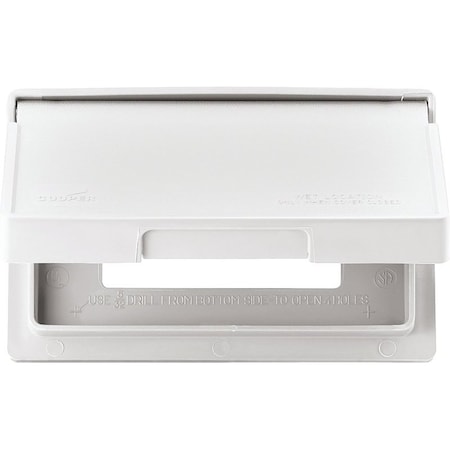 Eaton Wiring Devices Eaton Wiring Devices Cover, 7 in L, 4-7/8 in W, Rectangular, Thermoplastic, White, Electro-Plated S3966W-SP