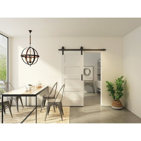 National Hardware 10'' Matte Black Charleston Interior Barn Door Pull N700-108