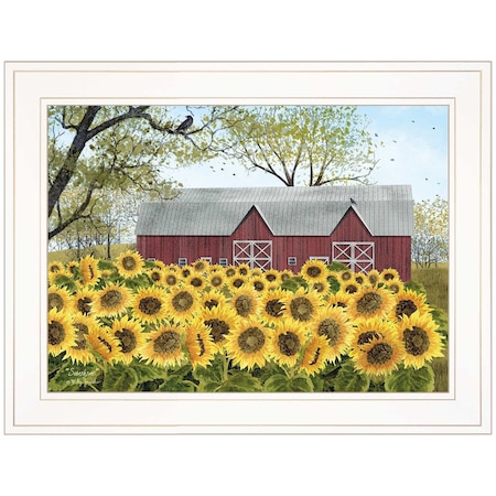 Homeroots Sunshine 1 White Framed Print Wall Art 404529