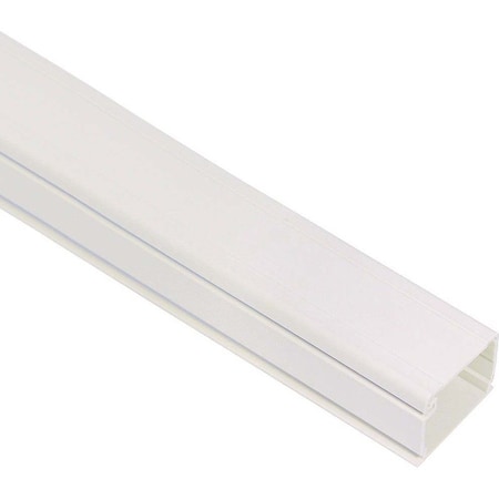 Icc Cover Plate Raceway, ICRWR Series, 1-1/4 in W, 6 ft L, White ICRWR12SWH