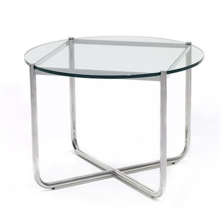Daphnes Dinnette Infinity  Outdoor Patio  Side Table with 5 cm Glass DA1186922