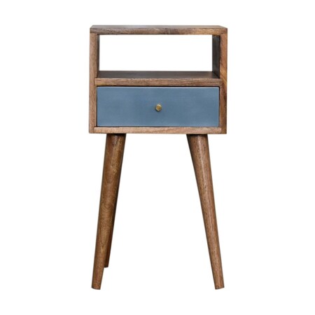 Homeroots 22" Brown Solid Wood One Drawer Nightstand 651884