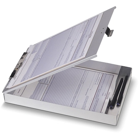 Oic Aluminum Storage Form Holder, Gray OIC83200
